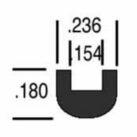 3/16" Round "U" Lead Came (3' pc.)