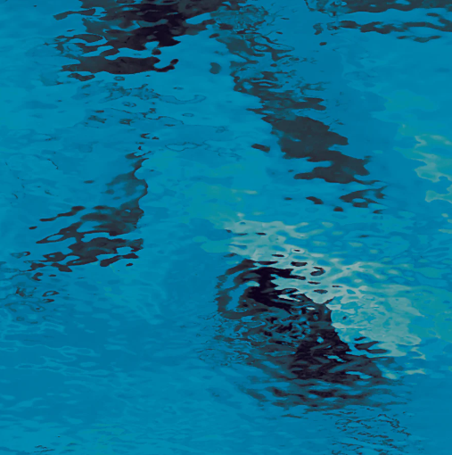 Deep Aqua Waterglass