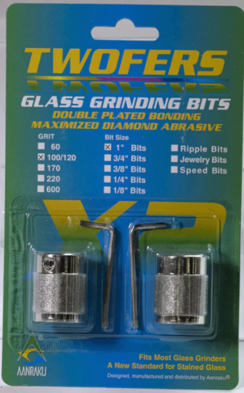 1" Twofers Grinder Bits Regular 100/120 Grit