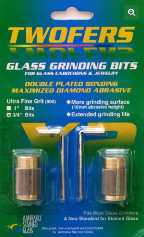 3/4" Twofers Grinder Bits Ultra Fine 600 Grit