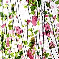 Spring Green, Deep Pink Fracture Streamer