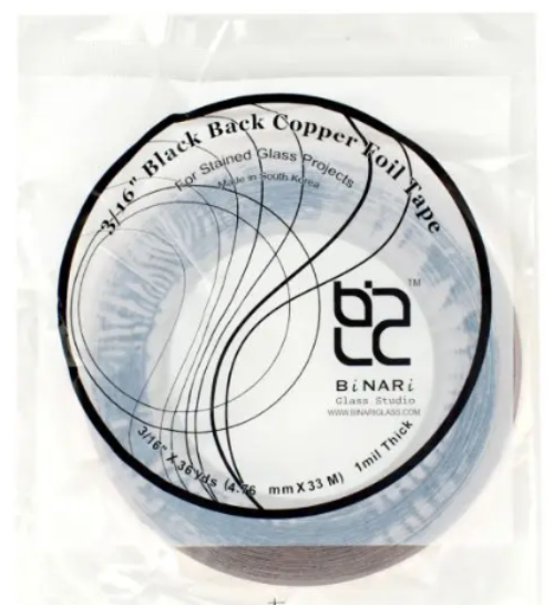 Binari Black Back Copper Foil 3/16in 1.0mil