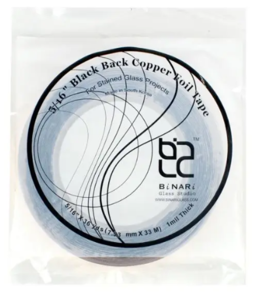 Binari Black Back Copper Foil 5/16in 1.0mil