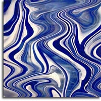 Blue White Clear Baroque