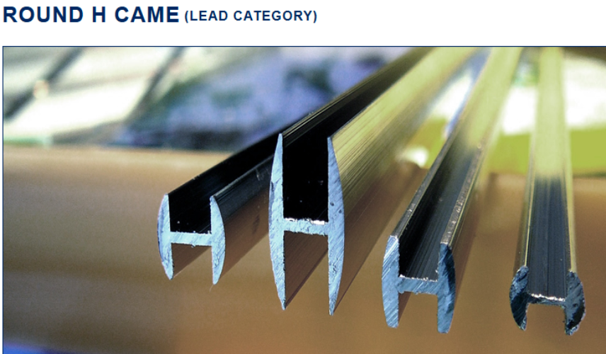 1/4" Flat "H" Lead Came FH50 (3' pc.)