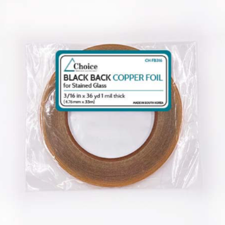 Black Back Copper Foil 1.0mil 3/16"