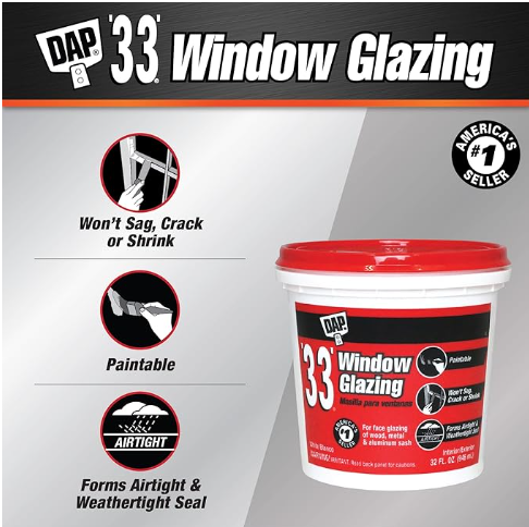 DAP 33 Glazing putty 32oz.