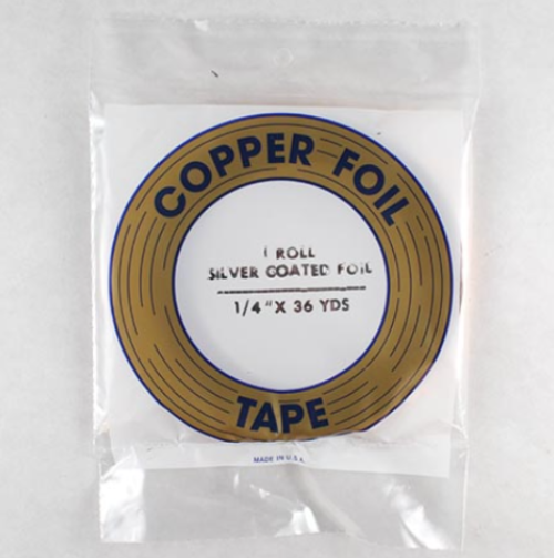Edco Silver Back Copper Foil 1/4in 1.0mil