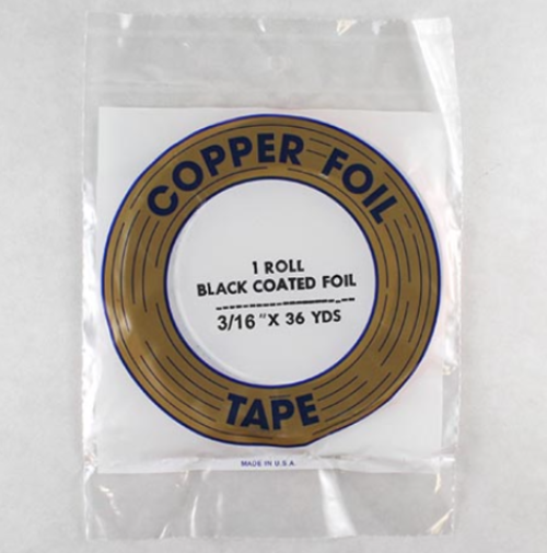 Edco Black Back Copper Foil 3/16in 1.0mil