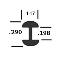 9/64" Round "H" Lead Came (3' pc.)