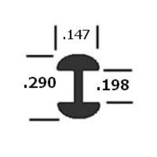 9/64" Round "H" Lead Came (3' pc.)