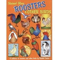 Stained Glass Roosters & Other Birds