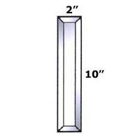 2" X 10" Beveled Rectangle