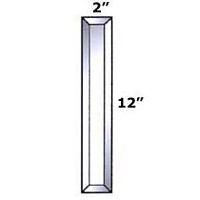 2" X 12" Beveled Rectangle