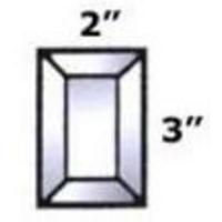 2" X 3" Beveled Rectangle