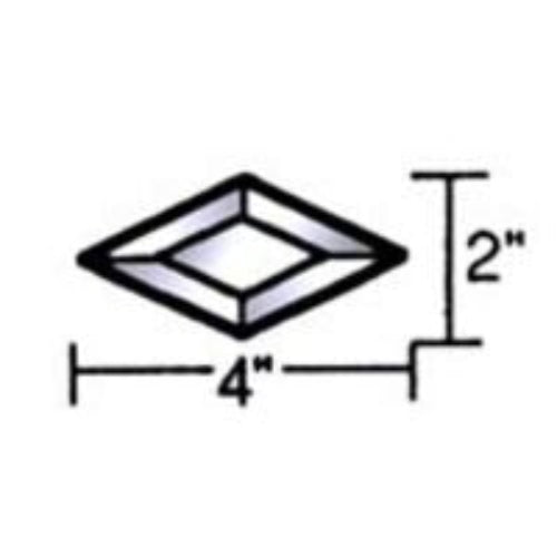 2" X 4" Beveled Diamond