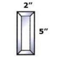 2" X 5" Beveled Rectangle