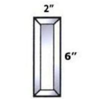 2" X 6" Beveled Rectangle