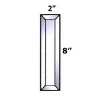 2" X 8" Beveled Rectangle
