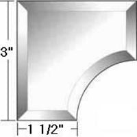 3" X 3" Beveled Inside Corner
