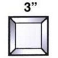 3" X 3" Beveled Square