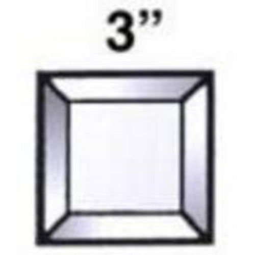 3" X 3" Beveled Square