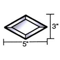 3" X 5" Beveled Diamond