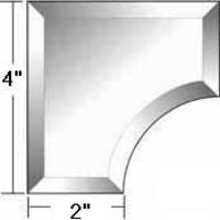 4" X 4" Beveled Inside Corner