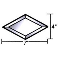 4" X 7" Beveled Diamond