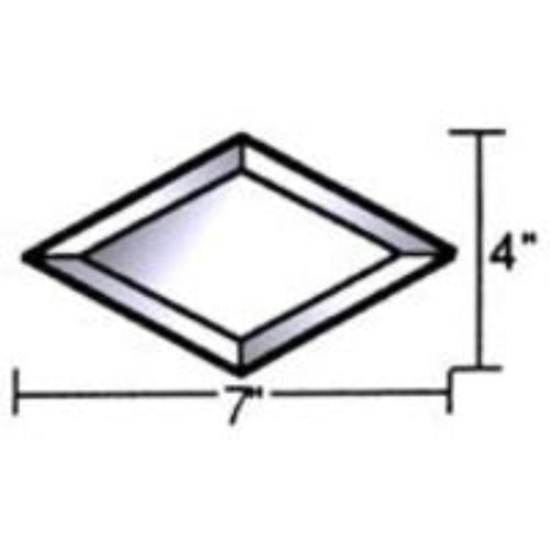 4" X 7" Beveled Diamond