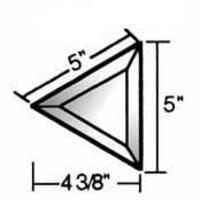 5" X 5" X 5" Beveled Triangle