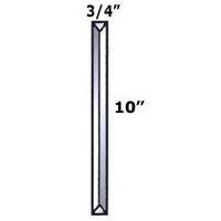 3/4" x 10" Beveled Rectangle