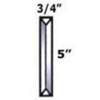 3/4" x 5" Beveled Rectangle