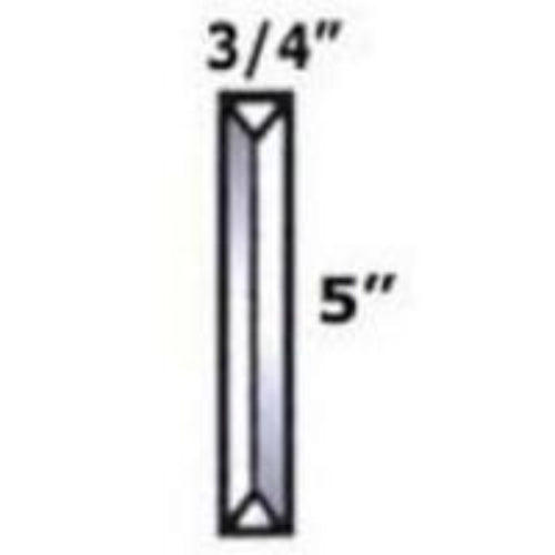 3/4" x 5" Beveled Rectangle