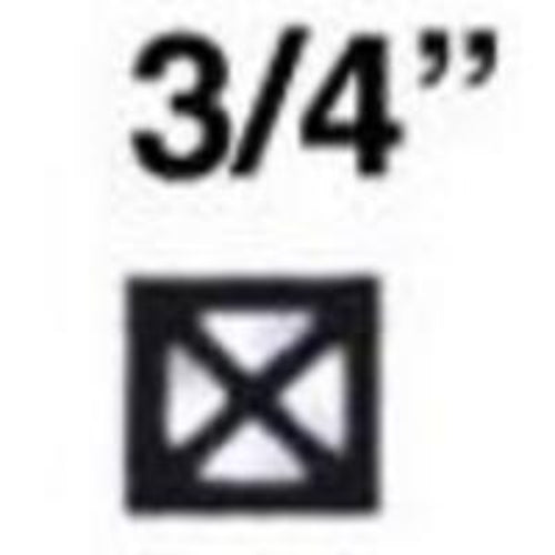 3/4" x 3/4" Beveled Square