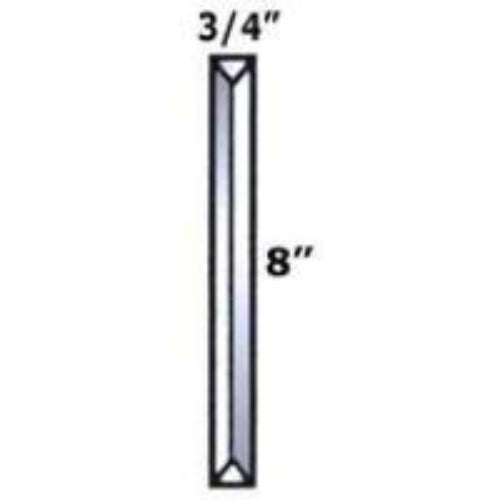 3/4" x 8" Beveled Rectangle