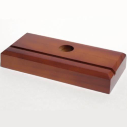 Rectangle Cherry wood Fan Base & Cord
