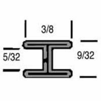 3/8" Flat "H" Zinc Came (3' pc.)
