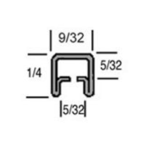 1/4" "U" Zinc Came (3' pc.)