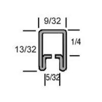 13/32" "U" Zinc Came (3' pc.)