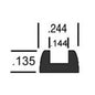 9/64" Flat "U" Lead Came (3' pc.)