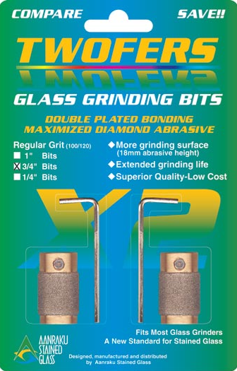 3/4" Twofers Grinder Bits Fine 220 Grit