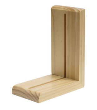 Natural Clear Finished Book Ends - pair