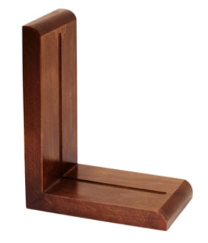 Cherry Finished Book Ends - pair