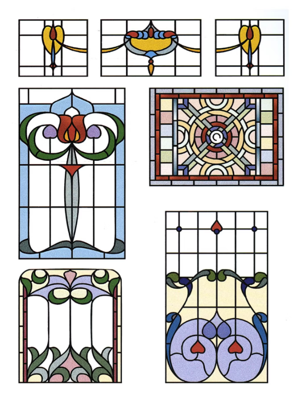390 Traditional Stained Glass Designs