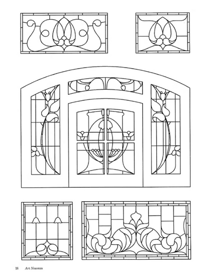 390 Traditional Stained Glass Designs