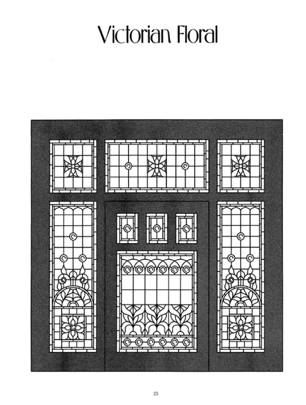 390 Traditional Stained Glass Designs