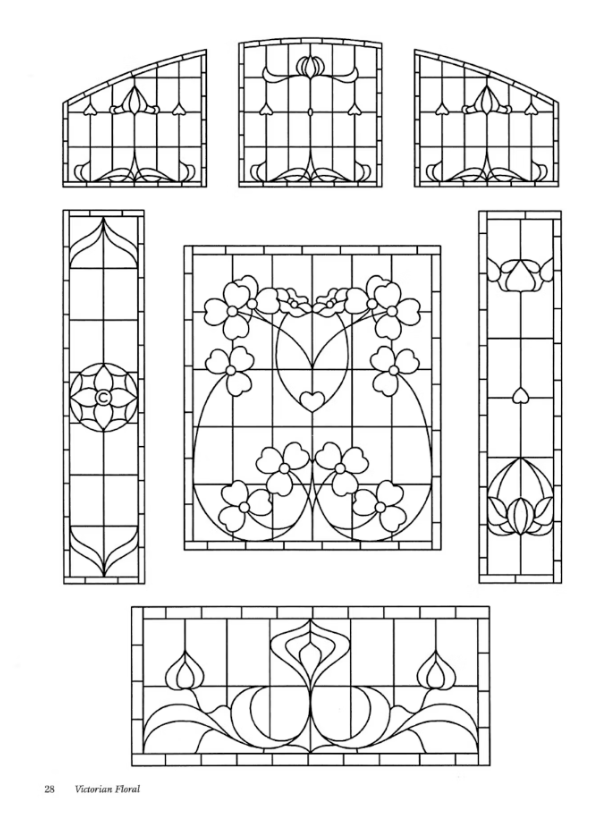 390 Traditional Stained Glass Designs