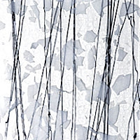 White Fracture Streamer 9 1/2"x16"
