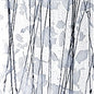 White Fracture Streamer 9 1/2"x16"